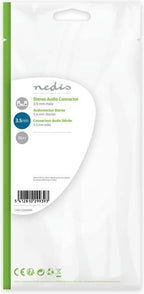 Nedis 3,5 mm Audioconnector - Recht - Male - Vernikkeld - Solderen - Diameter kabelinvoer: 3.8 mm - Metaal - Zilver - 25 Stuks - Polybag - afbeelding 6
