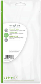 Nedis Audio-Videokabel - 3,5 mm Male - 3,5 mm Male - Vernikkeld - 2.00 m - Rond - PVC - Zwart - afbeelding 4