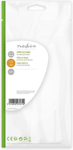 Nedis USB-kabel m USB A USB B Zwart - afbeelding 14