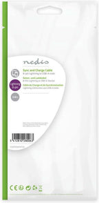 Nedis Lightning naar USB kabel - zwart - meter - afbeelding 43
