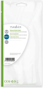 Nedis Stereo-Audiokabel - 6,35 mm Male - 2x 6,35 mm Female - Vernikkeld - 0.20 m - Rond - Zwart - Envelop - afbeelding 5