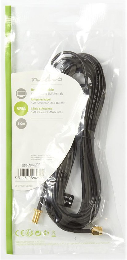 Nedis SMA (m) - SMA (v) verlengkabel - RG-174 / 50 Ohm - meter - afbeelding 26