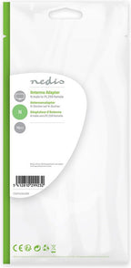 Nedis Satelliet- en Antenne-Adapter - N-Male - PL259 Female - Vernikkeld - 75 Ohm - Recht - Metaal - Zilver - 10 Stuks - Envelop - afbeelding 9