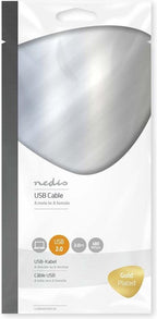 Nedis USB-Kabel - USB - USB-A Male - USB-A Female - Verguld - m - Rond - PVC - Antraciet - Doos - afbeelding 10
