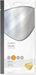 Nedis - USB 2.0 - Male - Male - m - Antraciet - afbeelding 4