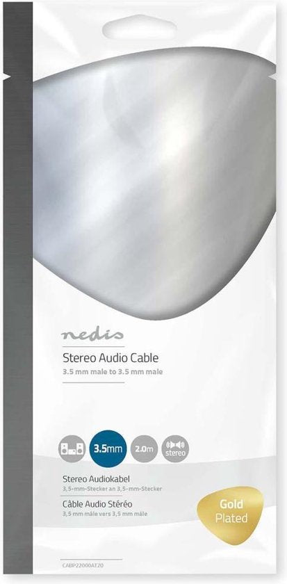 Nedis Stereo-Audiokabel - 3,5 Male - 3,5 Male - m - Rond - afbeelding 23