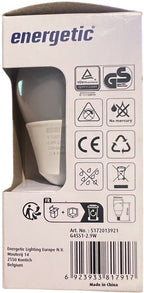 6 x Energetic Led Lamp E 14 Bol Warm Wit 2,9 w (25w) - afbeelding 5