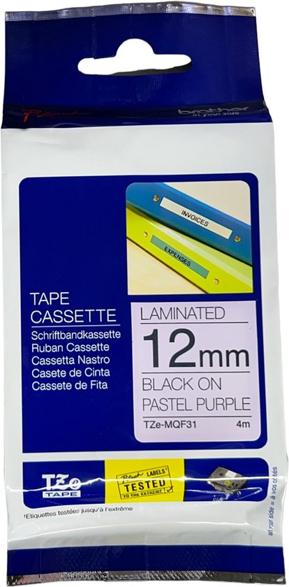 7 x ORIGINELE Brother Tze-tape 12mm MIX van 7 verschillende Kleuren SALE AANBIEDING - afbeelding 4