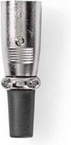 Nedis XLR-Connector - Recht - Male - Vernikkeld - Solderen - Diameter kabelinvoer: 7.0 mm - Metaal - Zilver - 25 Stuks - Envelop - afbeelding 13