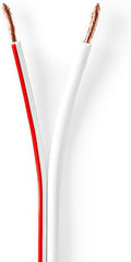 Nedis Speaker-Kabel - 2 x 2.50 mm² - Koper - 15.0 m - Rond - PVC - Wit - Rol - afbeelding 1