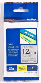 TZ-M931 12mm - black on silver mat - laminated (8m) - afbeelding 12