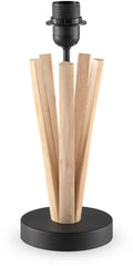 Home Sweet Home - Landelijke tafellamp voet Bindy voor lampenkap - 15/15/33cm - gemaakt van Hout - geschikt voor E27 LED lichtbron - voor lampenkap - afbeelding 1