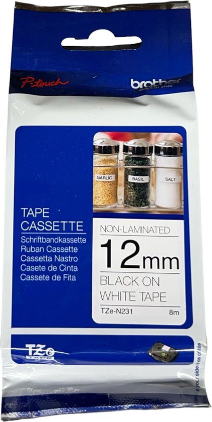7 x ORIGINELE Brother Tze-tape 12mm MIX van 7 verschillende Kleuren SALE AANBIEDING - afbeelding 3