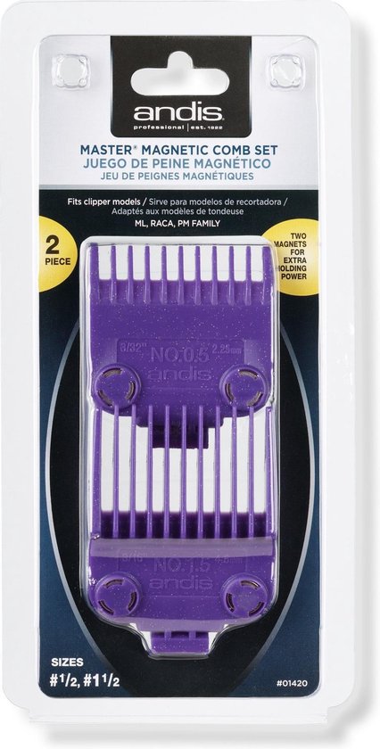Andis Master Magnet Comb Dual Pack - afbeelding 1