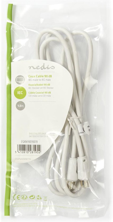 Nedis Coaxkabel 90 Db Iec (coax) Male - Iec (coax) M - afbeelding 6