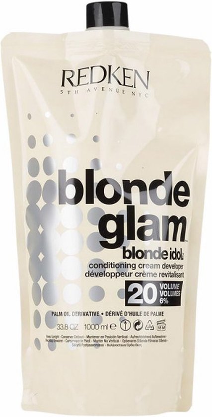 Onthullende Kleuremulsie Redken Blonde Idol 20 Vol. 6 % (1000 ml) - afbeelding 2