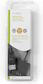 Nedis DisplayPort-Adapter - DisplayPort Male - DVI-D 24+1-Pins Female - 1080p@60Hz - Vernikkeld - Recht - 0.20 m - Rond - PVC - ABS - Zwart - Doos - afbeelding 4