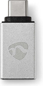 Nedis USB-C Adapter - USB 3.2 Gen 1 - USB-C Male - USB-A Female - 5 Gbps - Rond - Vernikkeld - Zilver - Cover Window Box - afbeelding 11