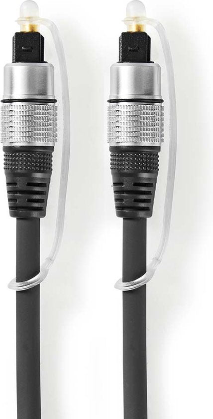 Nedis Optische Audiokabel - TosLink Male - TosLink Male - m - Rond - PVC - Antraciet - Doos - afbeelding 5