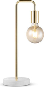 Home Sweet Home - Moderne tafellamp Noble - Brons - 20,3/20,3/40cm - bedlampje - voor E27 lichtbron - gemaakt van Marmer en metaal - afbeelding 1