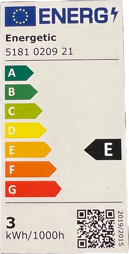Energetic - LED Bulb A60 - 2,1W - E27 - Milky - afbeelding 3