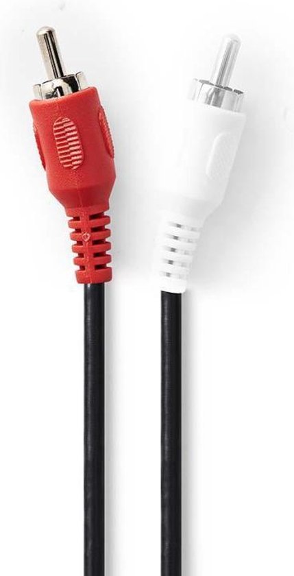 Nedis DIN-Audiokabel - DIN 5-Pins Male - 2x RCA Male - Vernikkeld - 1.00 m - Rond - PVC - Zwart - Label - afbeelding 8