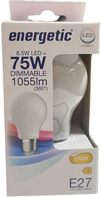 6 x Energetic E27 LED A60 Dimbaar Warm Wit (2700 K) mat Dimbaar 8.5 W (75w) 1055 Lumen Mat Glas (let op alleen dimbaar met een LED geschikte Dimmer) - afbeelding 5