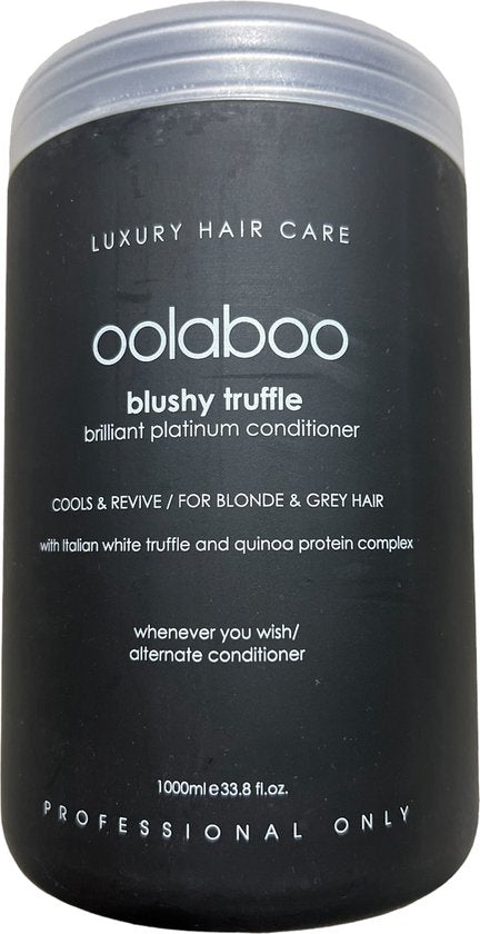 Oolaboo Blushy Truffle 1000 ml Conditioner voor Blond & Grey Hair met pomp - afbeelding 1