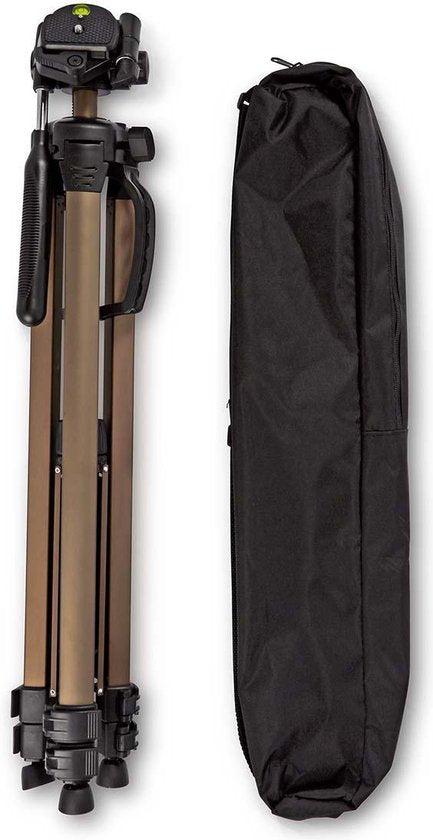 Statief - Maximaal draagvermogen: 4.5 kg - Minimale werkhoogte: 60.0 cm - Maximale werkhoogte: 156.0 cm - 3 Segmenten - Pan & Tilt - Inclusief reistas - Zelfnivellerende voeten - ABS / Aluminium - afbeelding 9