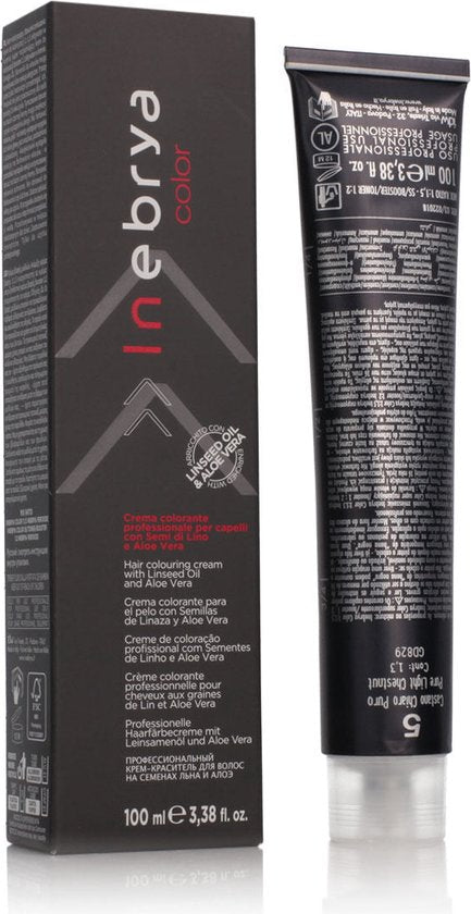 Permanent Dye Inebrya Nº 5 Pure Light Chestnut 100 ml - afbeelding 2