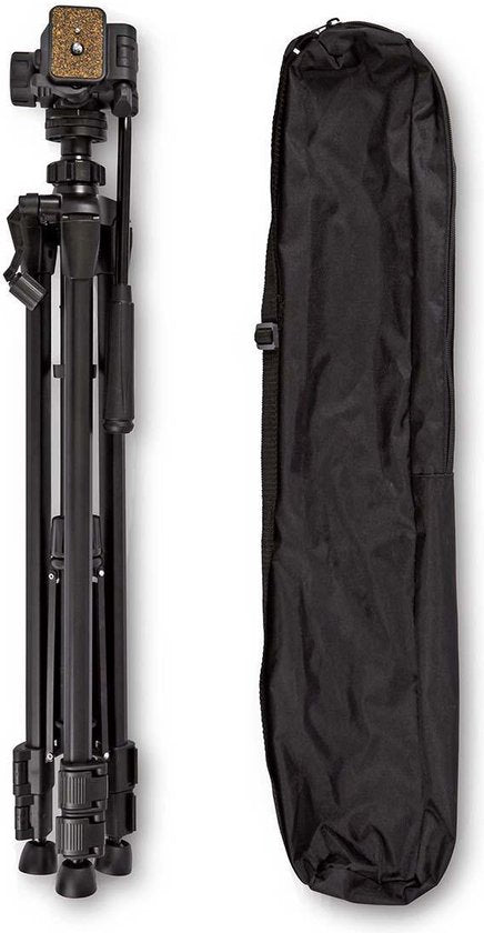 Statief - Maximaal draagvermogen: 2.5 kg - Minimale werkhoogte: 60.5 cm - Maximale werkhoogte: 147.5 cm - 3 Segmenten - Pan & Tilt - Inclusief reistas - Zelfnivellerende voeten - ABS / Aluminium - afbeelding 9