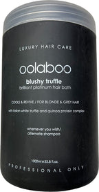 Blushy Truffle shampoo 1000 ml voor Blond en Grijs haar met pomp - afbeelding 1