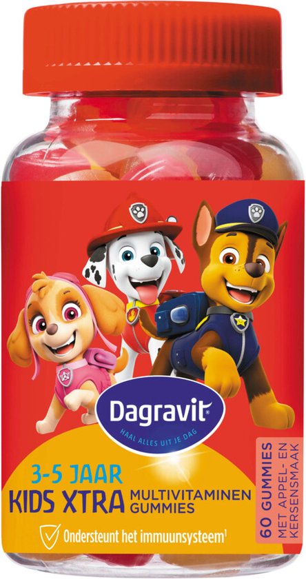 Dagravit Multivitamine Gummie Paw Patrol - 3 x 60 gummies - Voordeelverpakking - afbeelding 4