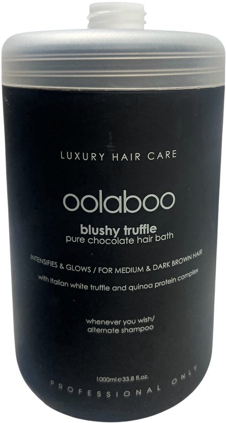 Oolaboo Blushy truffle Pure Chocolade Hair Bath Met Pomp 1000ml - afbeelding 1