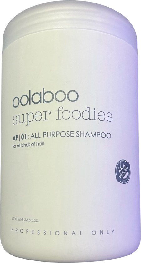 Oolaboo Super Foodies All Purpose Shampoo 1000 ml met pomp - afbeelding 2