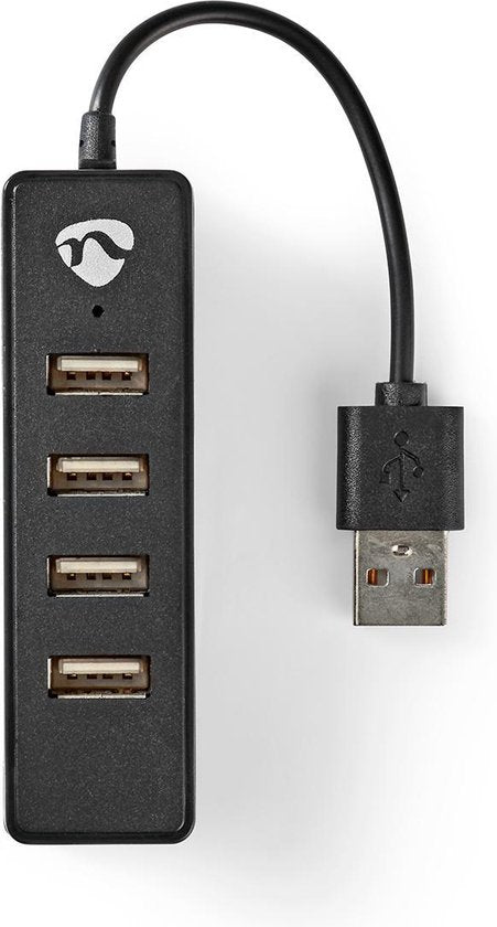 Nedis USB-Hub - USB-A Male - 4x USB A Female - 4-Poorts poort(en) - USB 2.0 - USB Gevoed - afbeelding 8