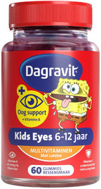 Dagravit Kids Eyes Multivitaminen met oogsupport - Multivitamine met vitaminen en mineralen - Met o.a. vitamine C en vitamine A ( luteïne) - Glutenvrij en lactosevrij - Bessensmaak - Spongebob - Leeftijd 6-12 jaar - 60 gummies - afbeelding 7
