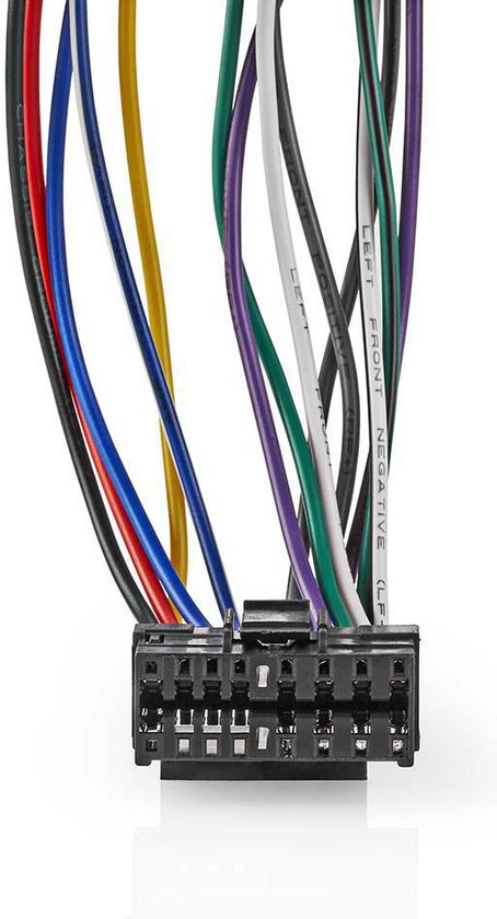 Nedis ISO-Kabel voor Autoradio - Geschikt voor Sony - 0.15 m - Rond - PVC - Polybag - afbeelding 2