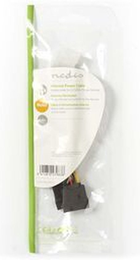 Nedis Interne Voedingskabel - Molex Male - 2x SATA 15-Pins Female - Verguld - 0.15 m - Rond - PVC - Multicolour - Envelop - afbeelding 7