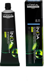 Permanente Kleur L'Oreal Professionnel Paris Inoa Color Nº 8.11 Light Asblond (60 g) - afbeelding 1