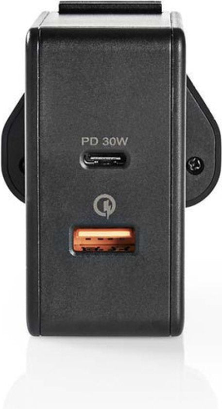 Nedis Oplader - 48 W - Snellaad functie - 2x 3.0 A - Outputs: 2 - USB-A / USB-C™ - Geen Kabel Inbegrepen - Automatische Voltage Selectie - afbeelding 13