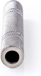 Nedis Mono-Audioadapter - 6,35 mm Female - 6,35 mm Female - Vernikkeld - Recht - Metaal - Zilver - 10 Stuks - Polybag - afbeelding 2