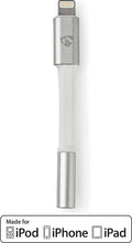 Nedis Lightning-Adapter - Apple Lightning 8-Pins - 3,5 mm Female - Verguld - 0.15 m - Rond - Aluminium - afbeelding 1