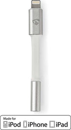 Nedis Lightning-Adapter - Apple Lightning 8-Pins - 3,5 mm Female - Verguld - 0.15 m - Rond - Aluminium - afbeelding 1
