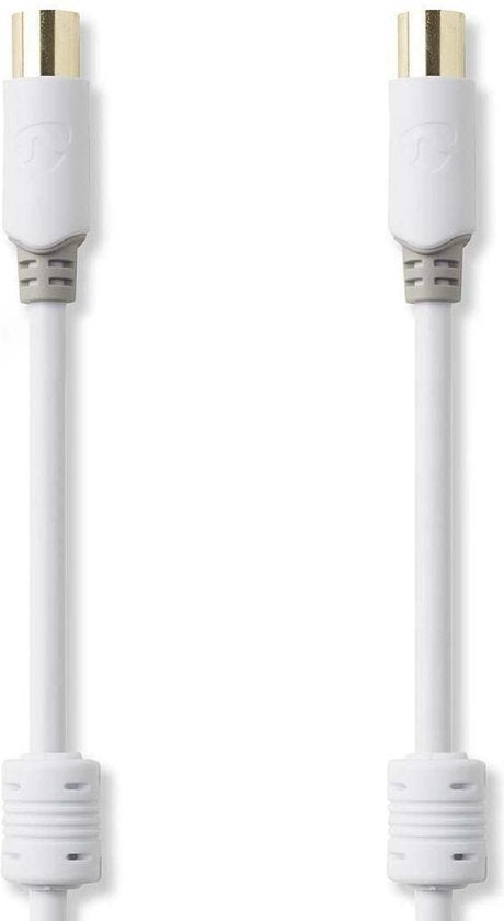 Coaxkabel 100 dB | IEC (coax) male - IEC (coax) male | 5,0 m | Wit - afbeelding 18