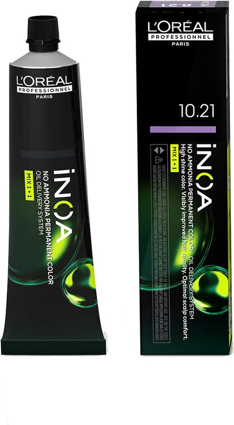 Permanente Kleur L'Oreal Professionnel Paris Inoa Nº 10.21 60 g - afbeelding 1