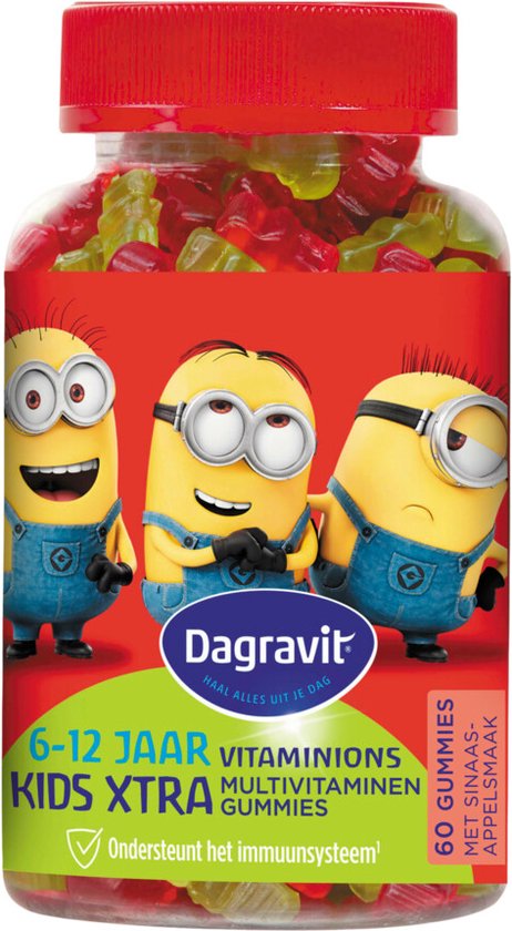 Dagravit Kids-Xtra Vitaminions Multivitaminen 6-12 jaar - 2 x 60 gummies - Voordeelverpakking - afbeelding 7