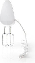 Nedis Handmixer - 200 W - 5-Snelheden - Turbo-functie - 2 Deeghaken / 2 Kloppers - Grijs / Wit - afbeelding 7