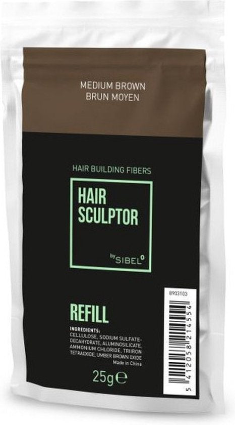 Hair Sculptor vezelvulling middenbruin Sibel 25g - afbeelding 1