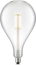 Home Sweet Home - Edison Vintage E27 LED filament lichtbron Carbon - Helder - 16/16/29cm - G160 Ovaal - Retro LED lamp - Dimbaar - 4W 440lm 3000K - - afbeelding 1